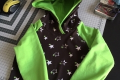 Hoddy Grün und Sterne