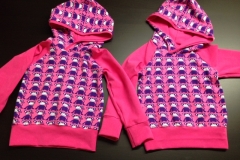 Hoody Affen pink
